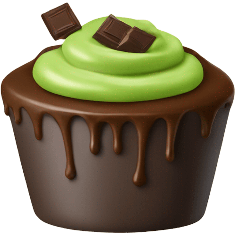 Matcha with chocolate on top  emoji