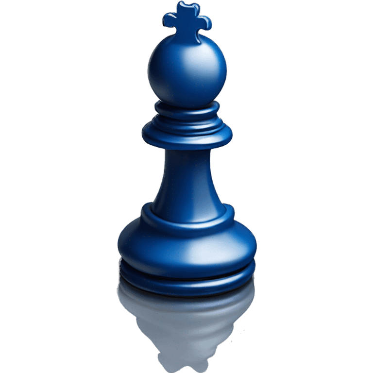 Chess piece blue, Queen, on top in text - Tagi Jewels emoji