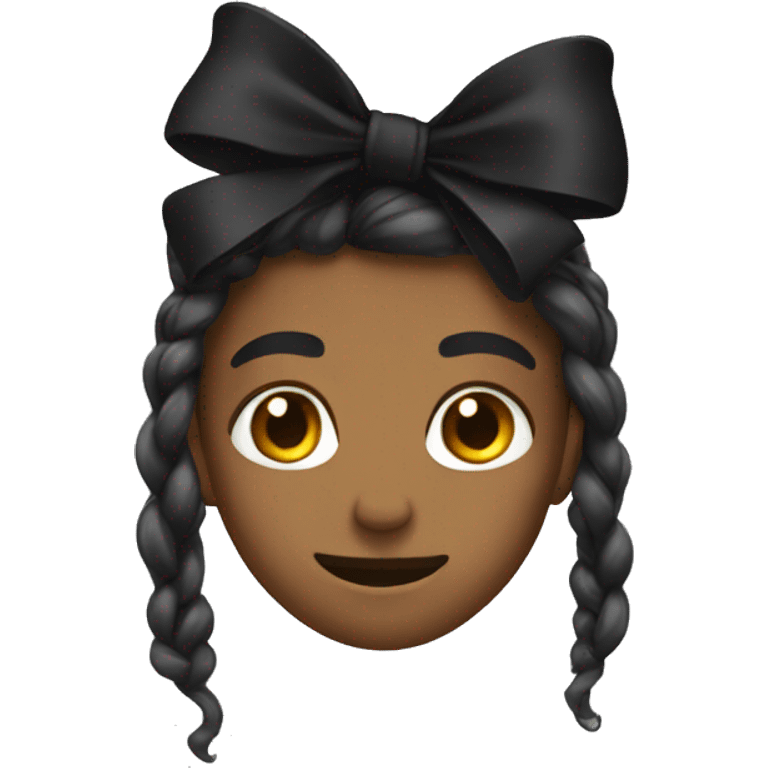 Black bow emoji