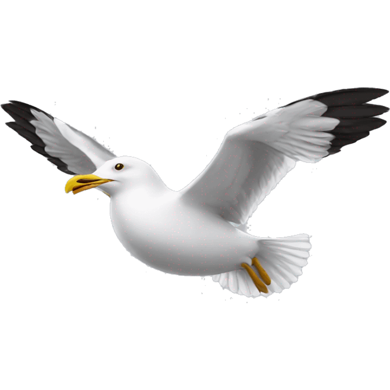 flying seagull emoji