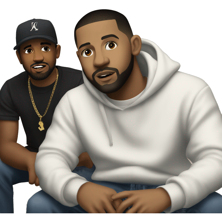 Kendrick lamar with drake emoji