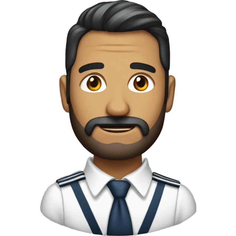 un hombre sin barba vestido con un traje marinero  emoji