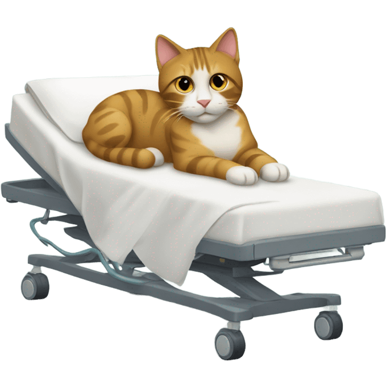 Cat in hospital bed emoji