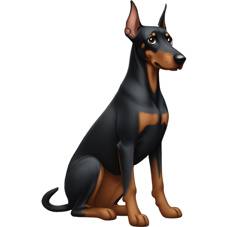 Un doberman  emoji