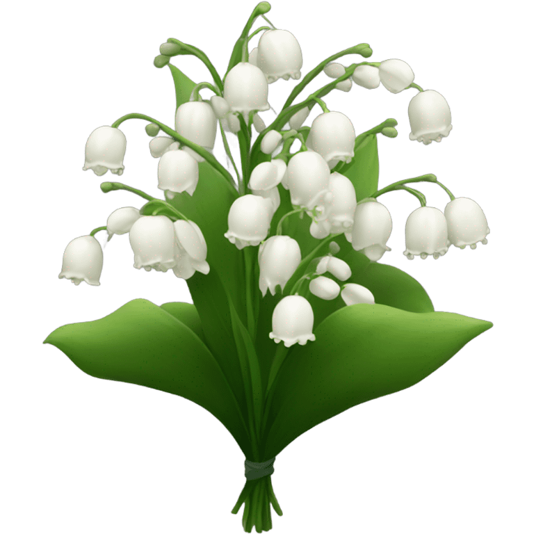 black lily of the valley bouquet emoji