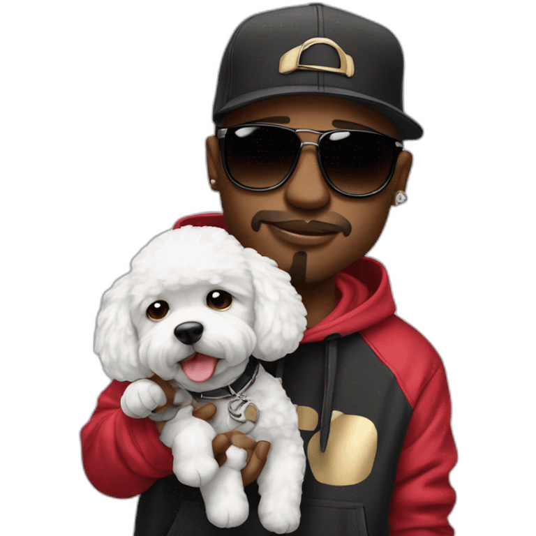 rappers whit bichon emoji