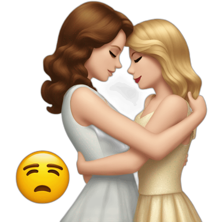 Lana del Rey & Taylor swift hugging emoji