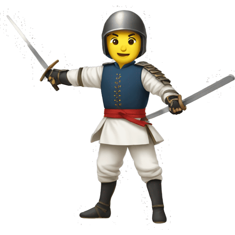 Historical european martial art fencing emoji