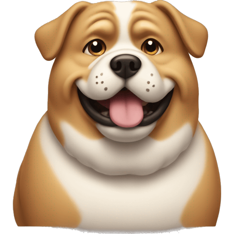 Fat dog  emoji