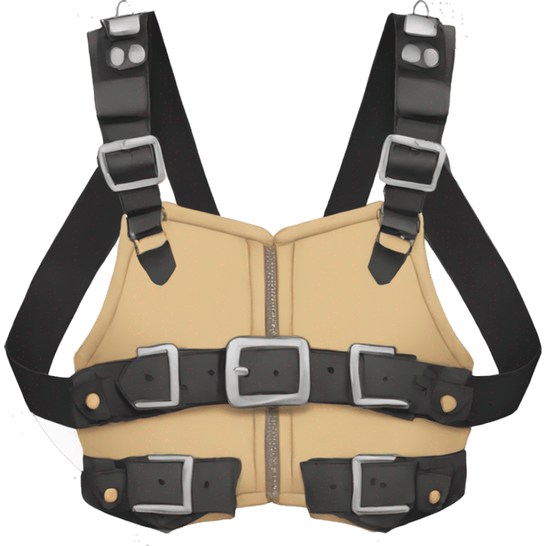 Anthro Punk Fursona Chest Harness  emoji