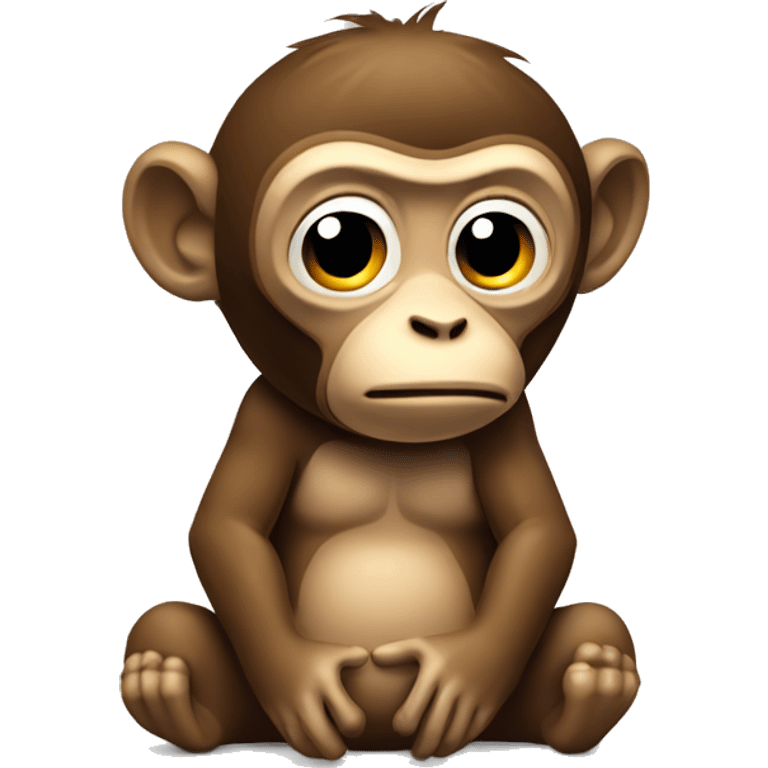 Weak monkey with dummbell emoji