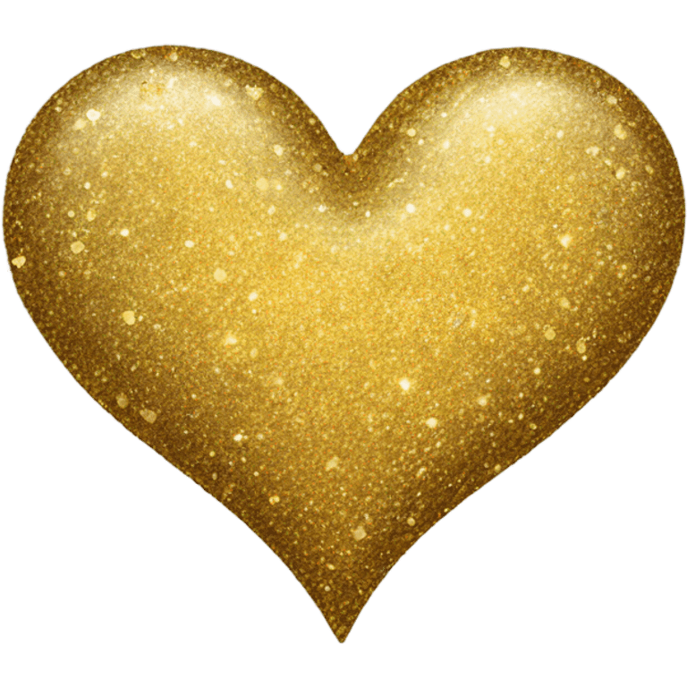 Heart with glittery gold inside  emoji