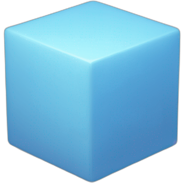 Light blue cube emoji