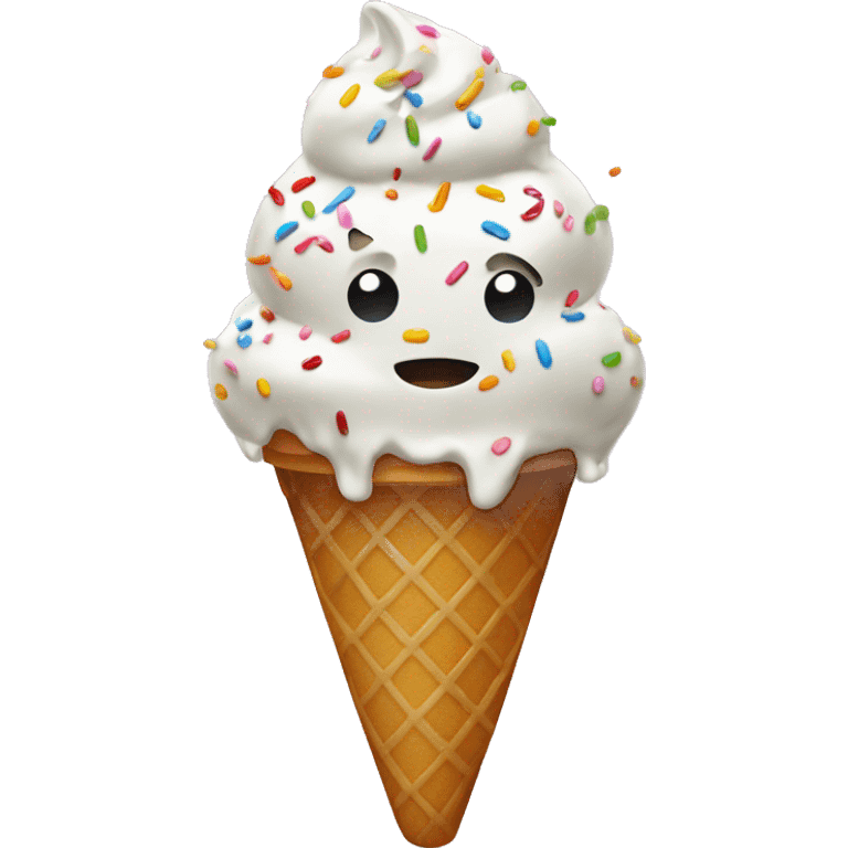 ice cream with sprinkles  emoji