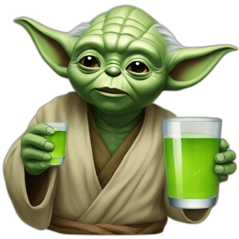 Yoda drink berre emoji