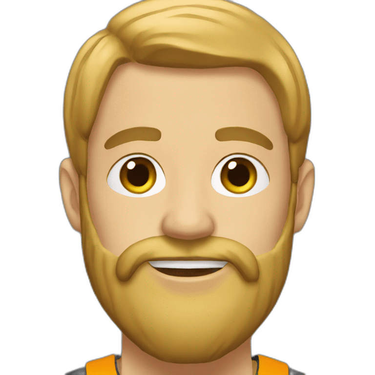 Beard runner emoji