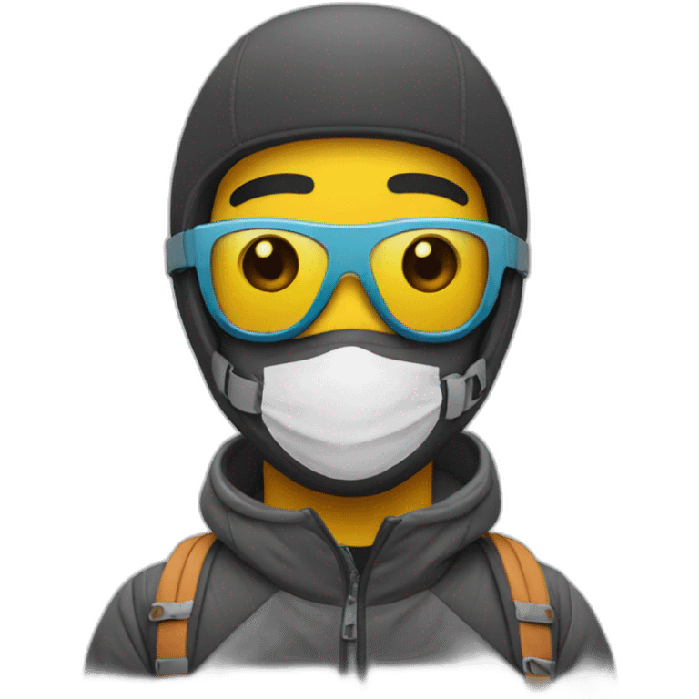 Drake avec un masque de ski emoji