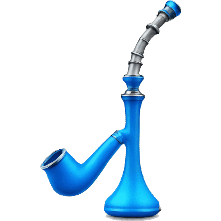 A blue hookah pipe that is used for shisha emoji