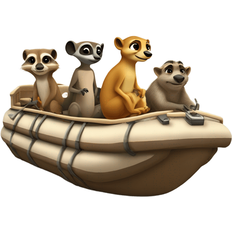 Hakuna Matata - pontoon with Timon and Pumbaa on it emoji