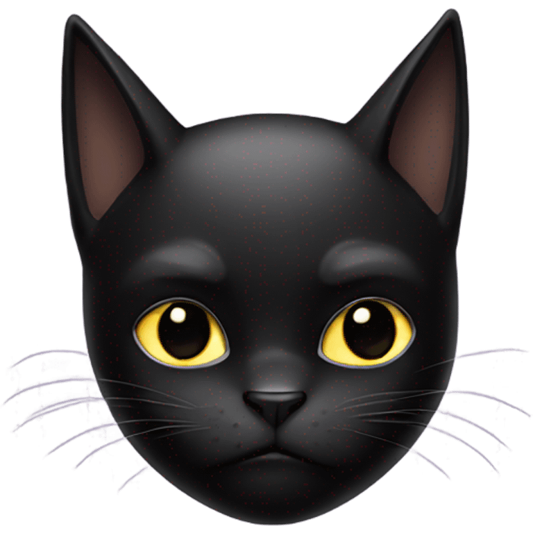 black cat as batman emoji