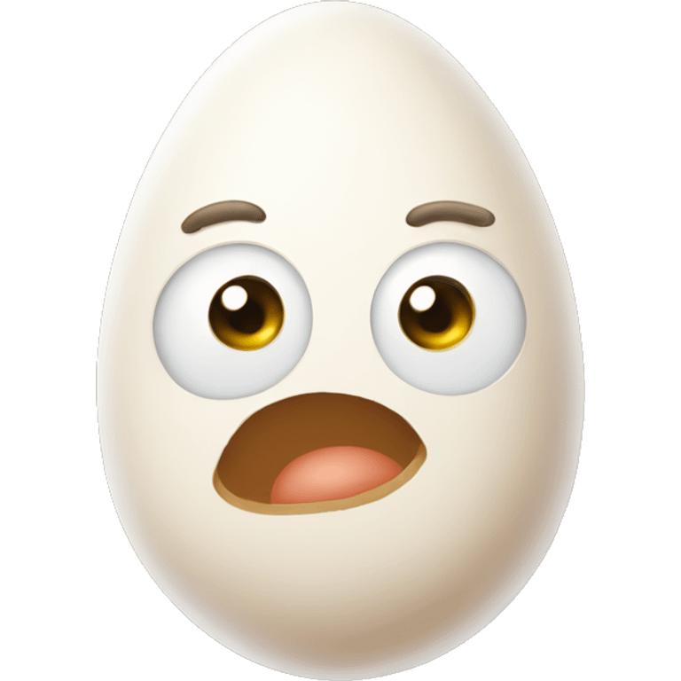 Funny eggs emoji