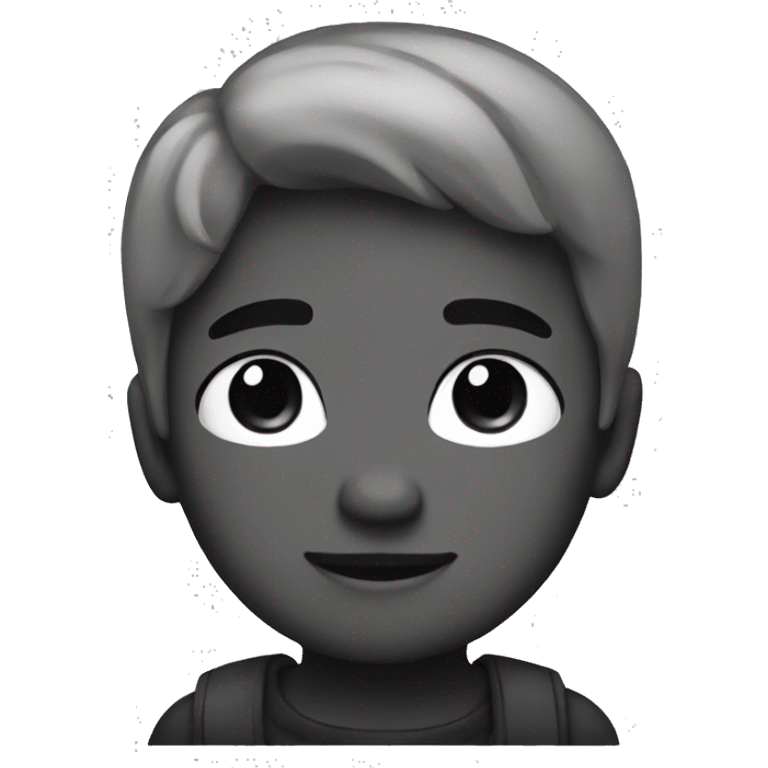 Aesthetic black and white cute emoji emoji