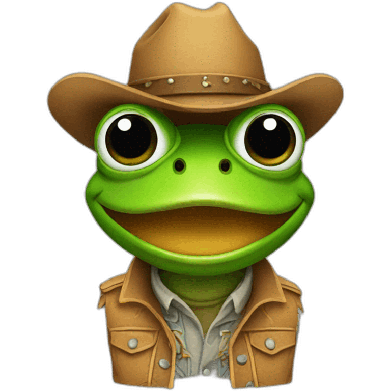 frog cowboy emoji