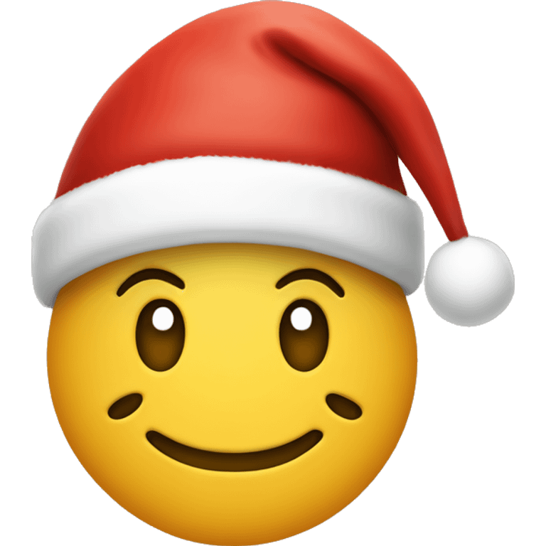 Smiley face with Christmas hat  emoji