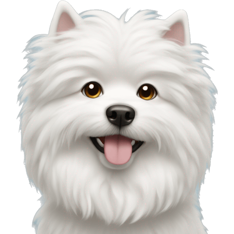 white fluffy dog emoji