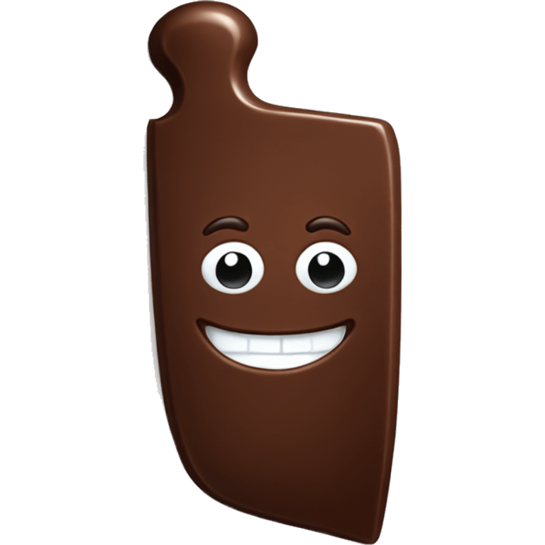 chocolate spread on a knife emoji