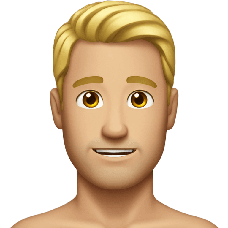 Shirtless white man emoji