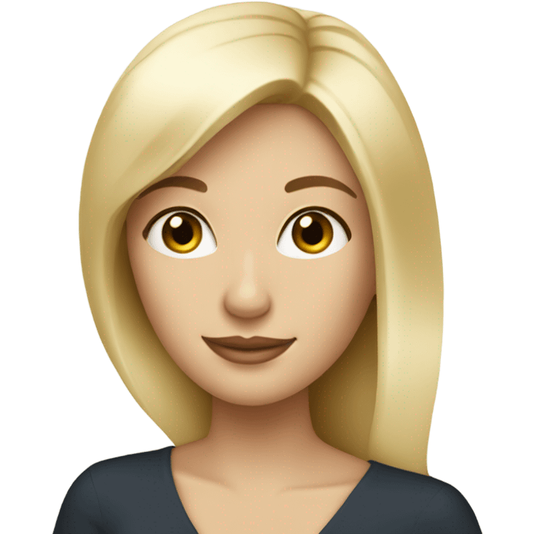 Pretty white blonde woman with champagne emoji