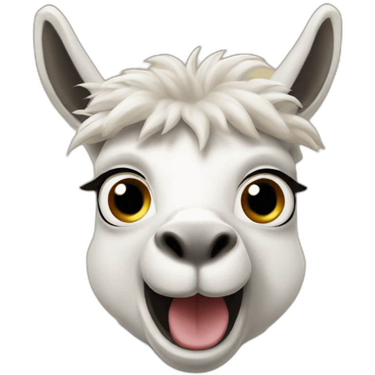 excited lama emoji