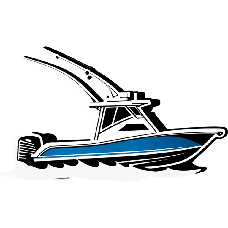 sport fishing boat emoji