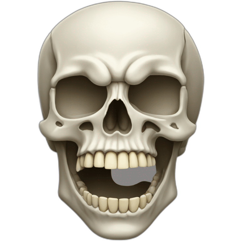 Open mouth skull emoji