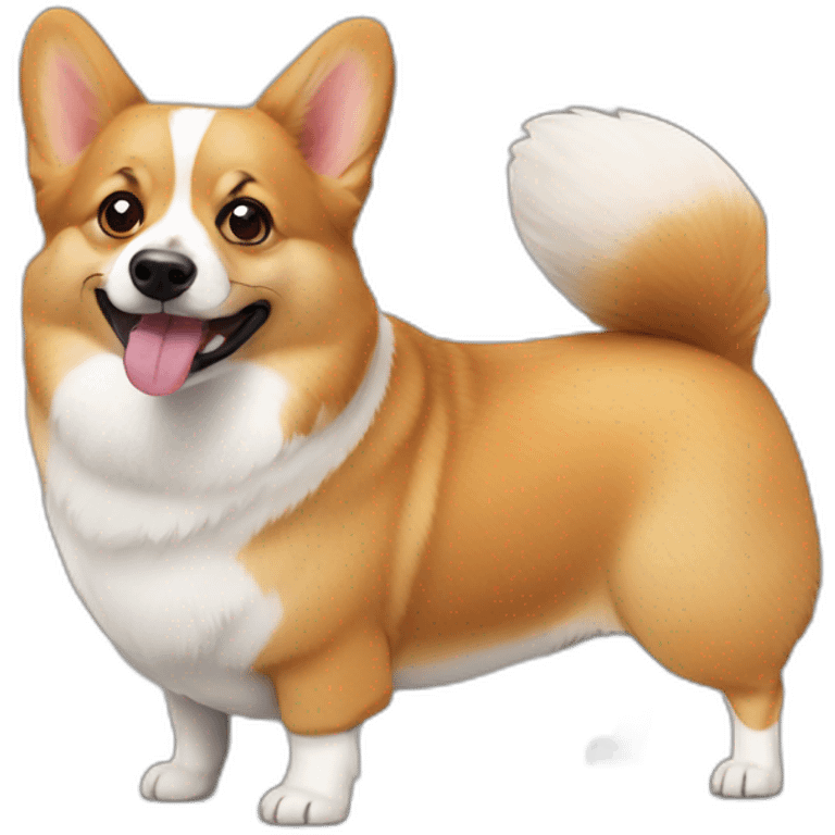 corgi and spitz emoji