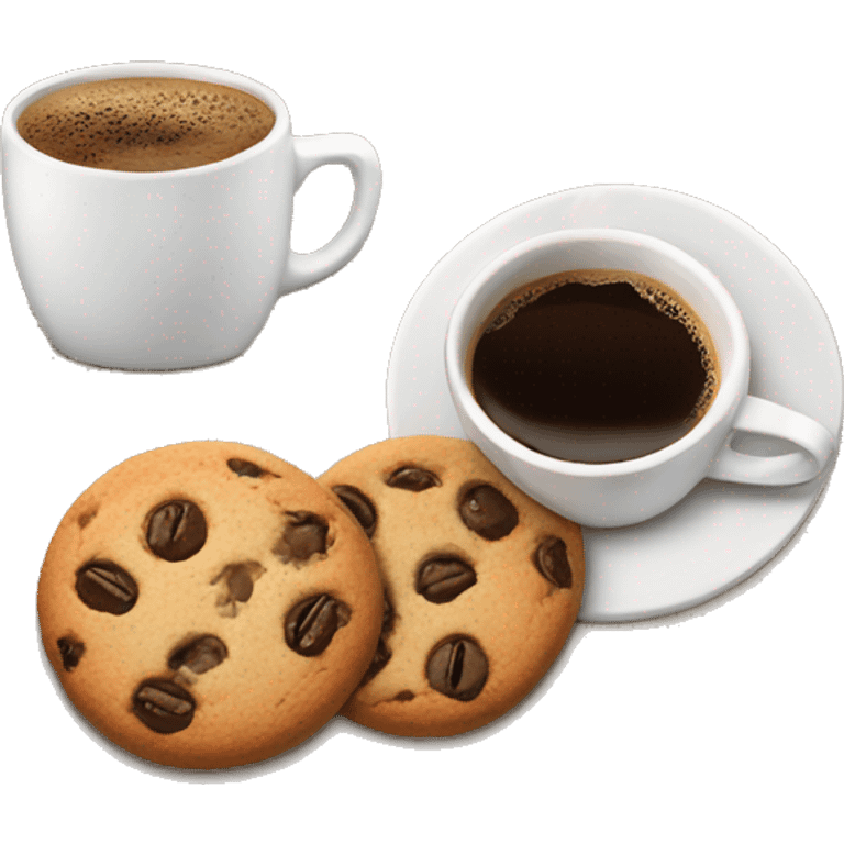 Cookies + coffee emoji