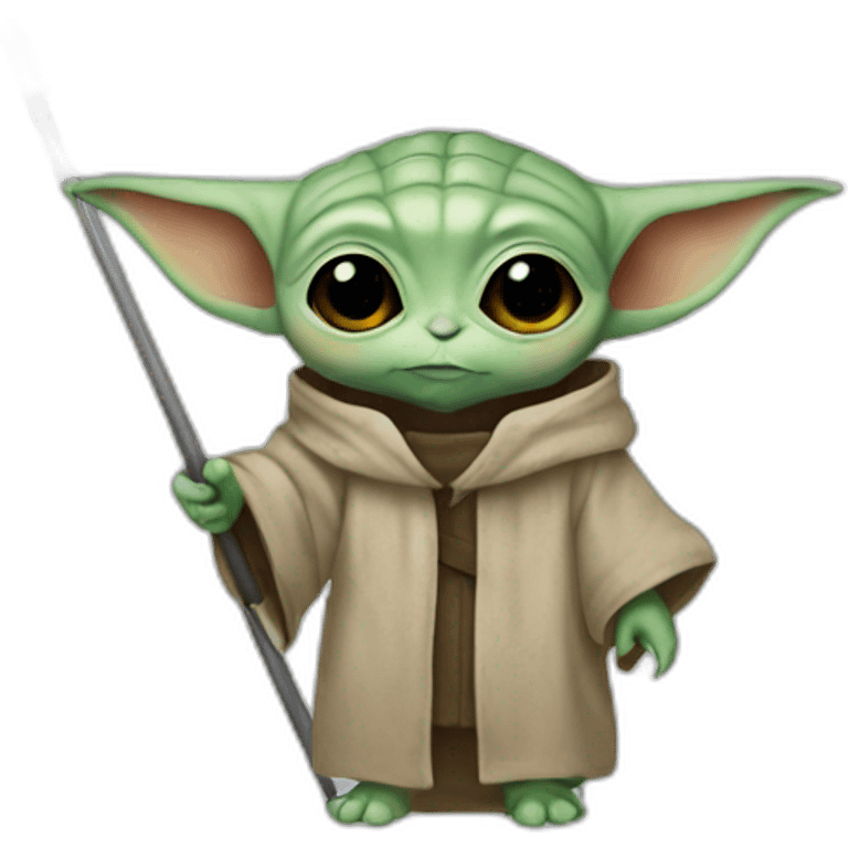 baby yoda  Ukraine flag emoji