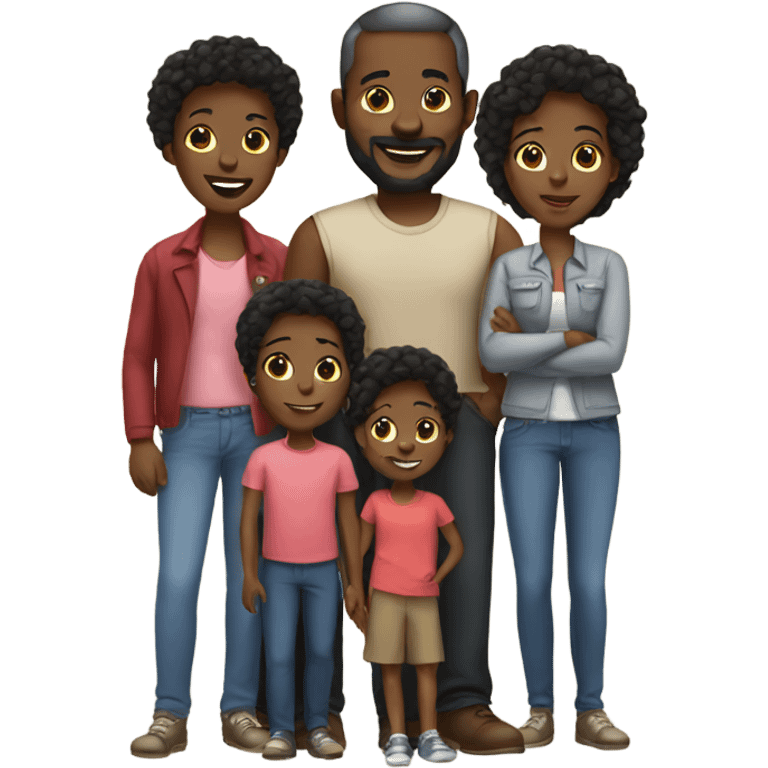 Black family emoji