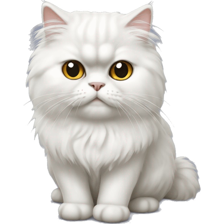 white persian cat emoji