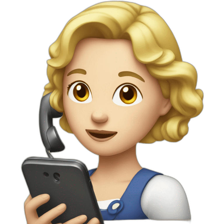 Elisabeth 2 at phone emoji