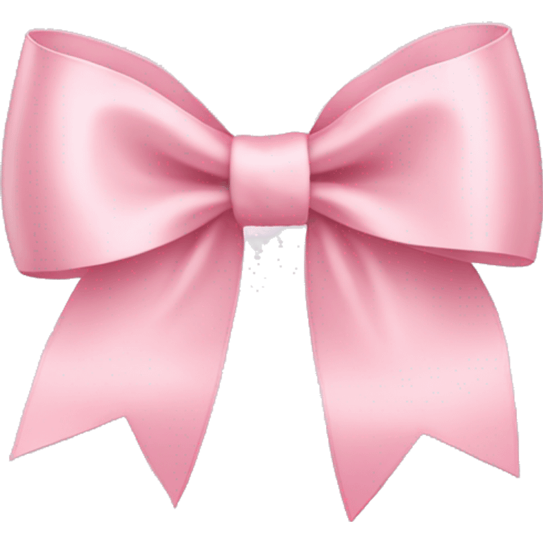 light pink ribbon bow emoji