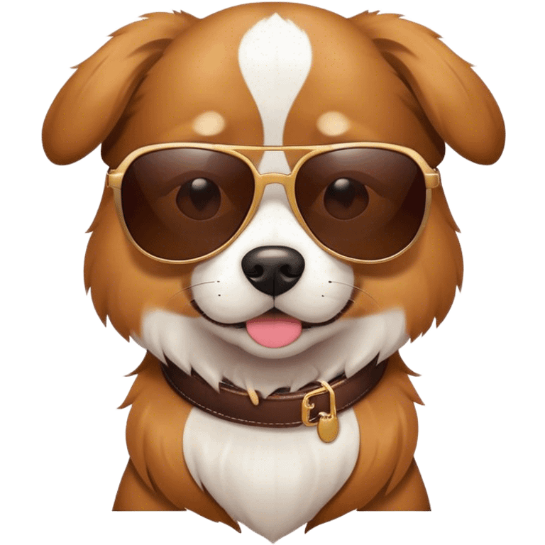 Dog with sunglasses  emoji