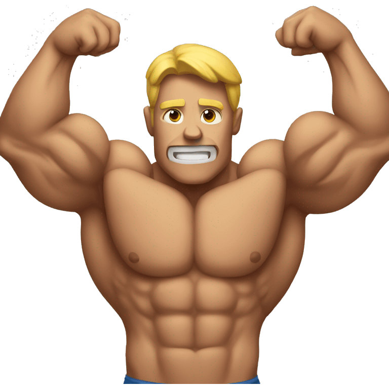 muscle man emoji