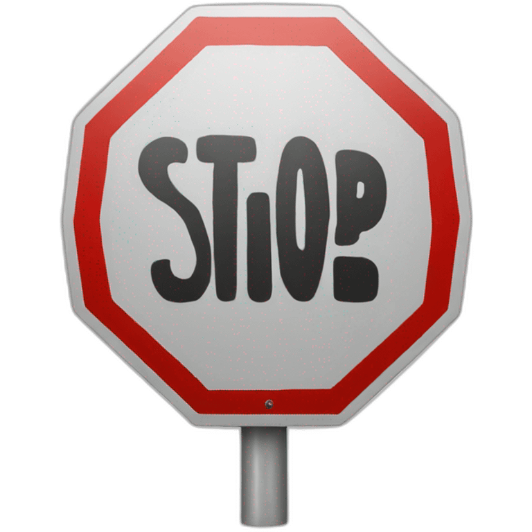 stop sign emoji