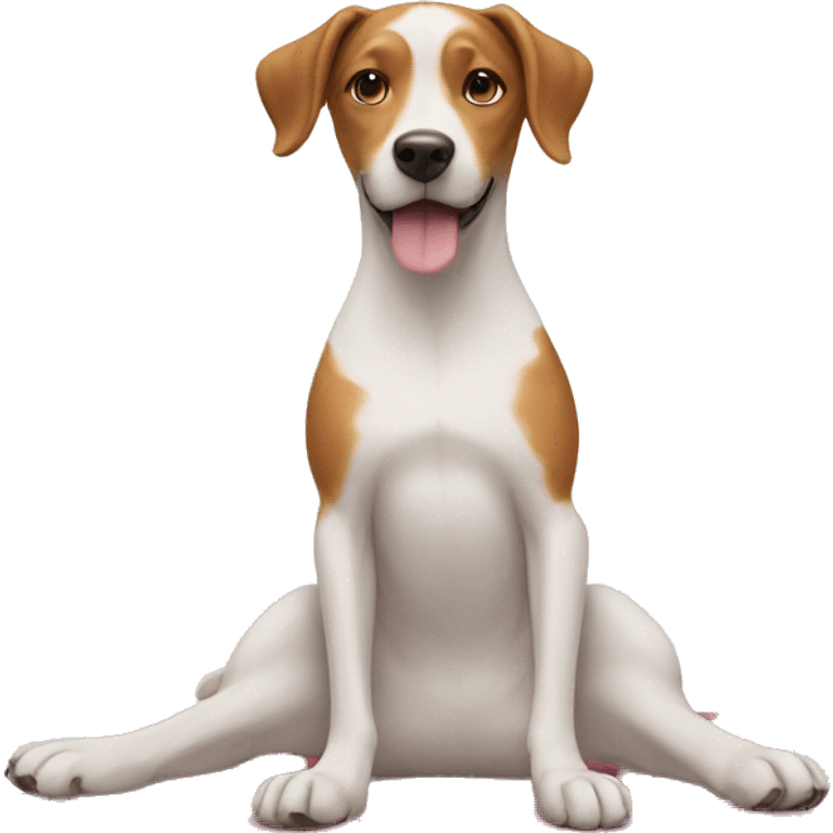 Doggy yoga  emoji