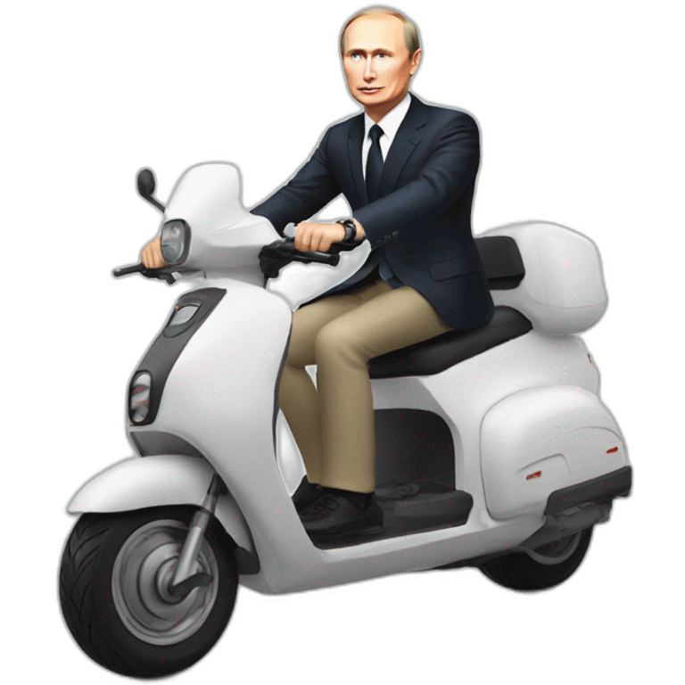 Putin on electric scooter emoji