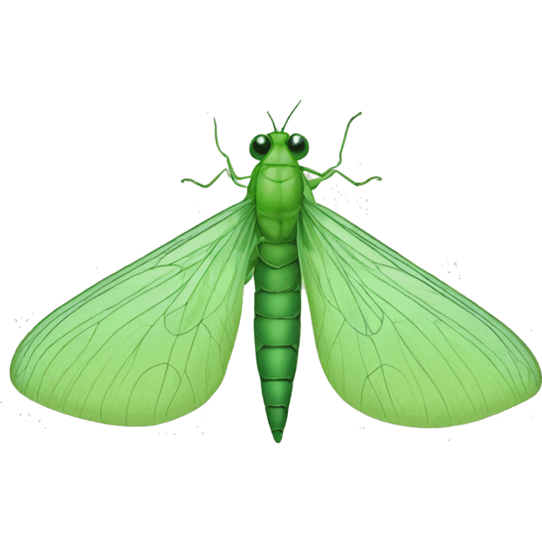 green lacewing emoji