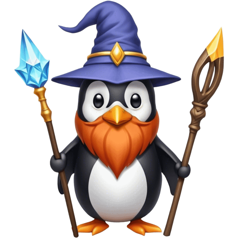 penguin wizard emoji