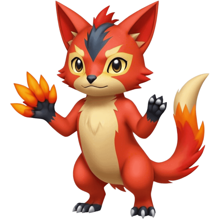  Quilava-Litten-Digimon-hybrid full body emoji